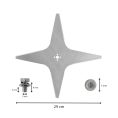 Lame de robot tondeuse pour LawnBott 29cm dimensions