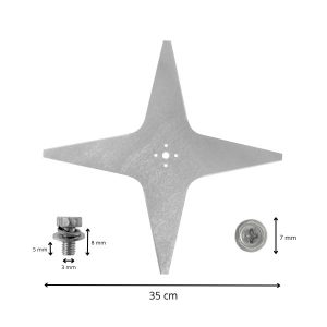 Lame de robot tondeuse pour Lizard 35cm dimensions