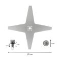 Lame de robot tondeuse pour Stiga 25cm dimensions