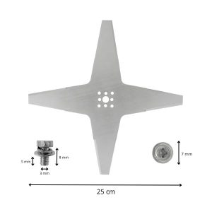 Lame de robot tondeuse pour Stiga 25cm dimensions