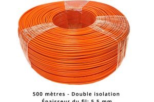 Câble périphérique 5,5 mm pour Belrobotics - double isolation - 500 mètres