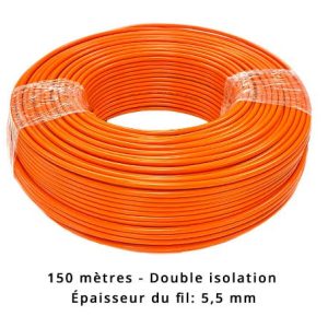 Câble périphérique 5,5 mm pour Central Park - double isolation - 150 mètres
