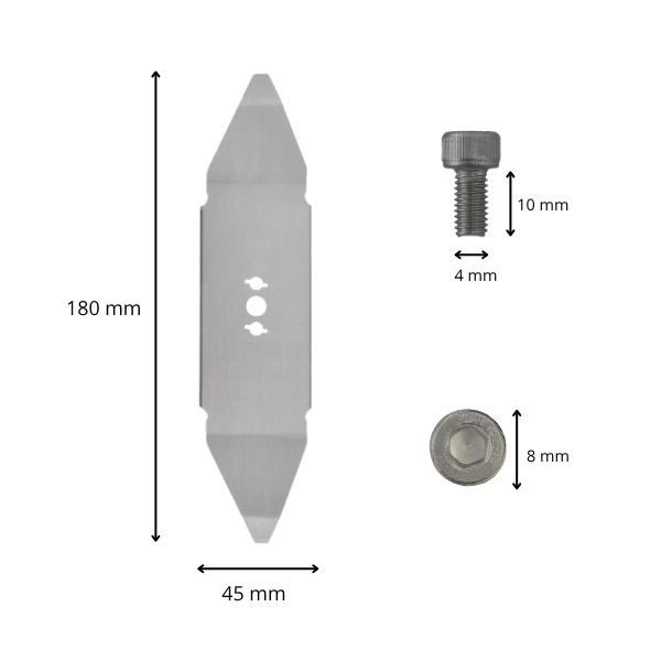 Lame de robot tondeuse pour Robomow modèle RX dimensions Lame de robot tondeuse pour Robomow modèle RX dimensions
