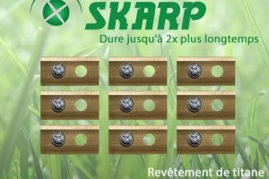 Lames de robot tondeuse Skarp pour Kress - set de 9