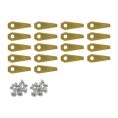 Lames de robot tondeuse pour Honda Miimo - Set de 18 revêtues de titane - nouveau type