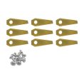 Lames de robot tondeuse pour Honda Miimo - Set de 9 revêtues de titane - nouveau type
