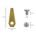 Lames de robot tondeuse pour Honda Miimo revêtues de titane - nouveau type dimensions
