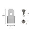 Lames de robot tondeuse pour McCulloch dimensions