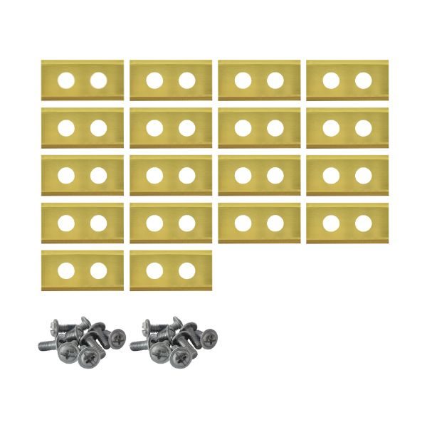 Lames de robot tondeuse pour Parkside - set de 60 revêtues de titane Lames de robot tondeuse pour Parkside - set de 60 revêtues de titane