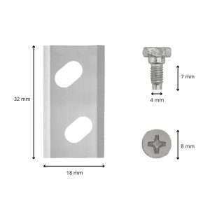 Lames de robot tondeuse pour Robomow modèle RK dimensions