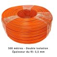 Câble périphérique 5,5 mm pour LawnBott - double isolation - 500 mètres