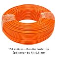Câble périphérique 5,5 mm pour Lizard - double isolation - 150 mètres