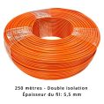 Câble périphérique 5,5 mm pour Mowox - double isolation - 250 mètres