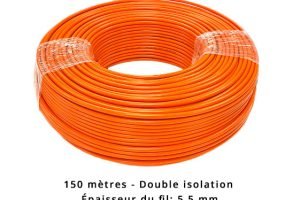 Câble périphérique 5,5 mm pour Parkside - double isolation - 150 mètres