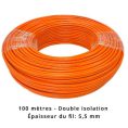 Câble périphérique 5,5 mm pour Powerworks - double isolation - 100 mètres