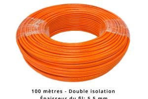 Câble périphérique 5,5 mm pour Powerworks - double isolation - 100 mètres
