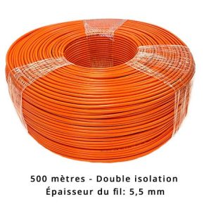 Câble périphérique 5,5 mm pour Stiga - double isolation - 500 mètres