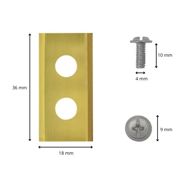Lames de robot tondeuse pour LUX-Tools revêtues de titane dimensions