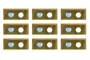 Lames de robot tondeuse pour Powerplus (w) - set de 9 revêtues de titane