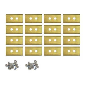 Lames de robot tondeuse pour Mammotion LUBA YUKA revêtues de titane – set de 16