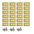 Lames de robot tondeuse pour Mammotion LUBA YUKA revêtues de titane – set de 48