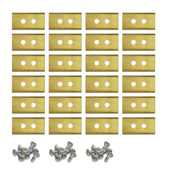 Lames de robot tondeuse pour Mammotion LUBA YUKA revêtues de titane – set de 48 Lames de robot tondeuse pour Mammotion LUBA YUKA revêtues de titane – set de 48