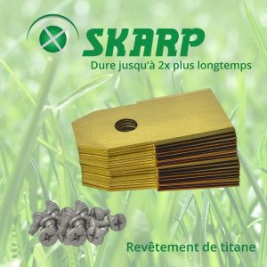 Lames de robot tondeuse Skarp pour Roborock - Set de 18